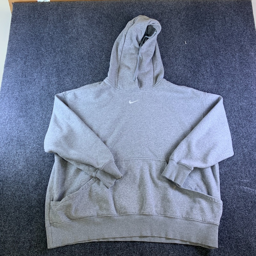 Nike Sportswear Phoenix Fleece Oversized Hoodie Womens XL Heather Gray Pullover
